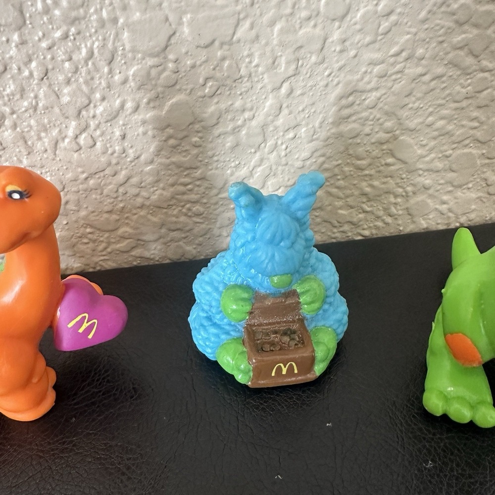 Vintage 1985 McDonald's Happy Meal Dinosaurs‎ Tinosaur Lot Of 3 Avis Enterprises - Picture 3 of 9